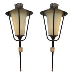 Pair of French Arlus 1950s Wall Lights 10