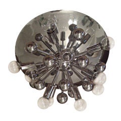 Sixites German Chrome  Flush Sputnik Light