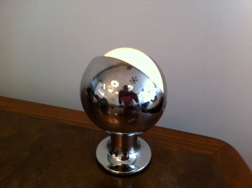 1960s Chrome Eclipse Lamp For Sale 5