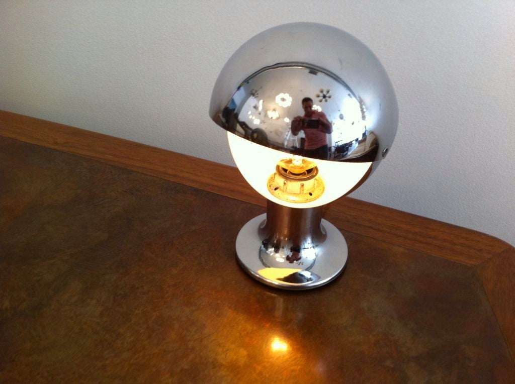 Mid-20th Century 1960s Chrome Eclipse Lamp For Sale