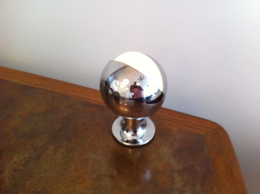 1960s Chrome Eclipse Lamp For Sale 2