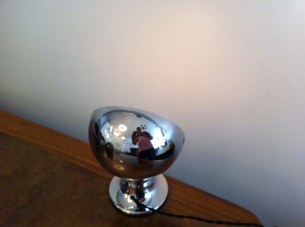 1960s Chrome Eclipse Lamp For Sale 3