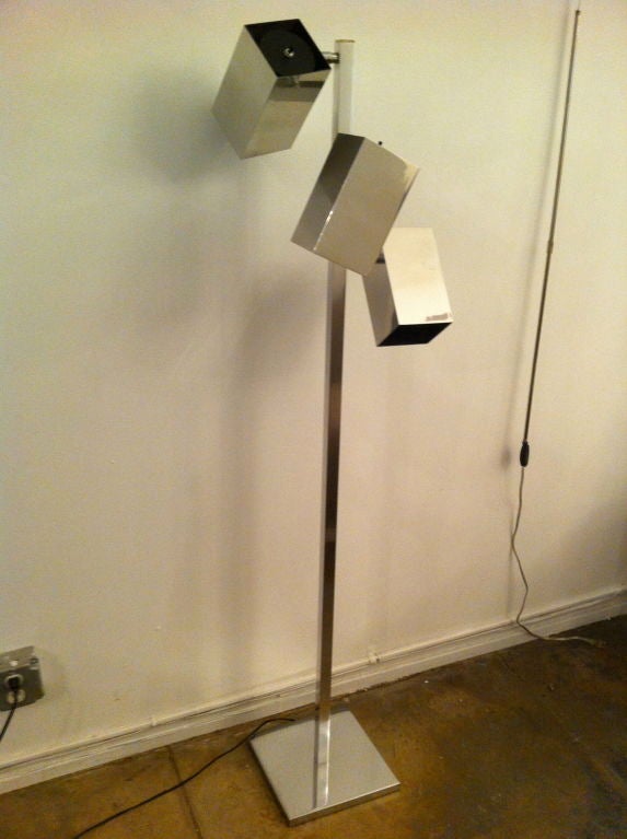 Pair of Robert Sonneman Seventies Floor Lamps