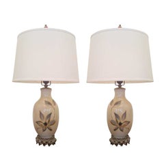 1940s Porcelain Table Lamps