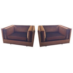 Pair of Harvey Probber Cube Chairs