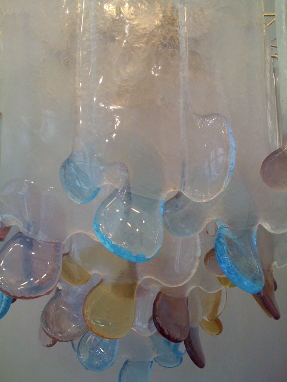 Barbini Murano Glass Chandelier (2)
