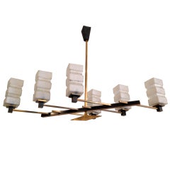 French 60's Moderne Chandelier