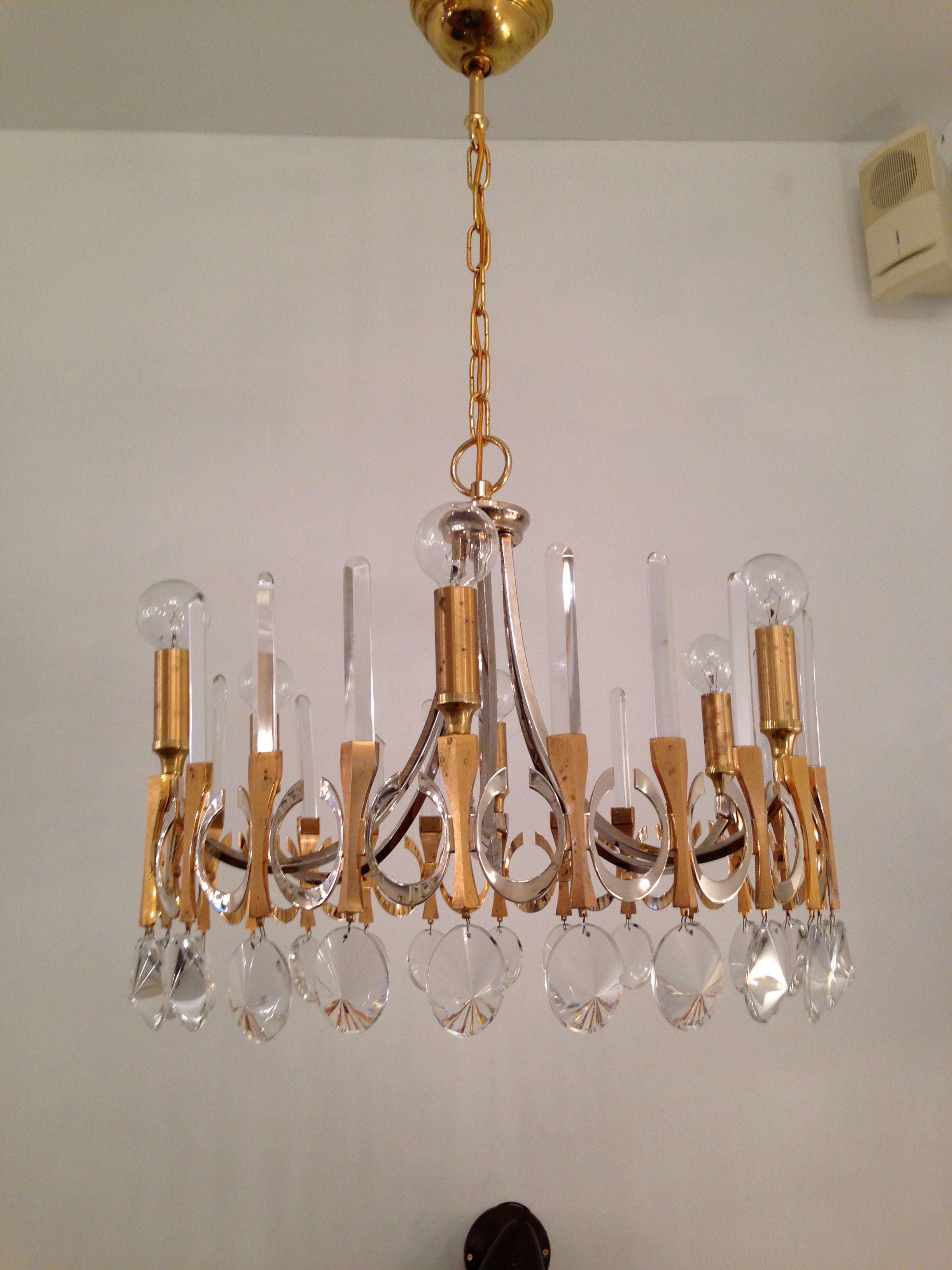 Sciolari "High Style" 70's Chandelier