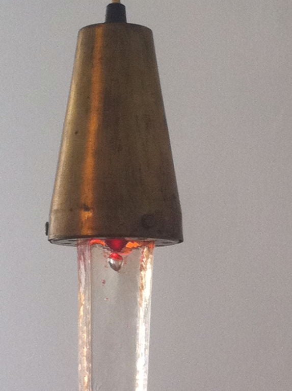 Paire de pendentifs en verre RAAK des années 1960 en vente 1