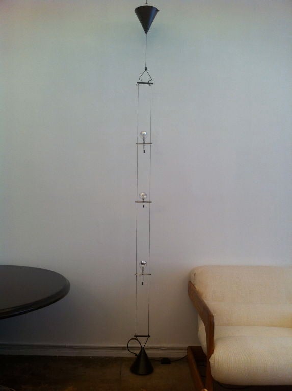 Enamel Eighties Art-Tech Ceiling/Floor Lamp For Sale