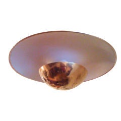Gino Sarfatti Reflective Disk Flush/Ceiling Light