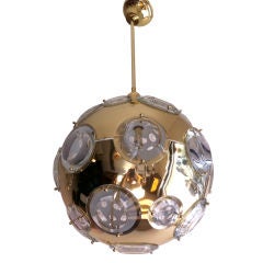 1980's High Style Italian Pendant Light