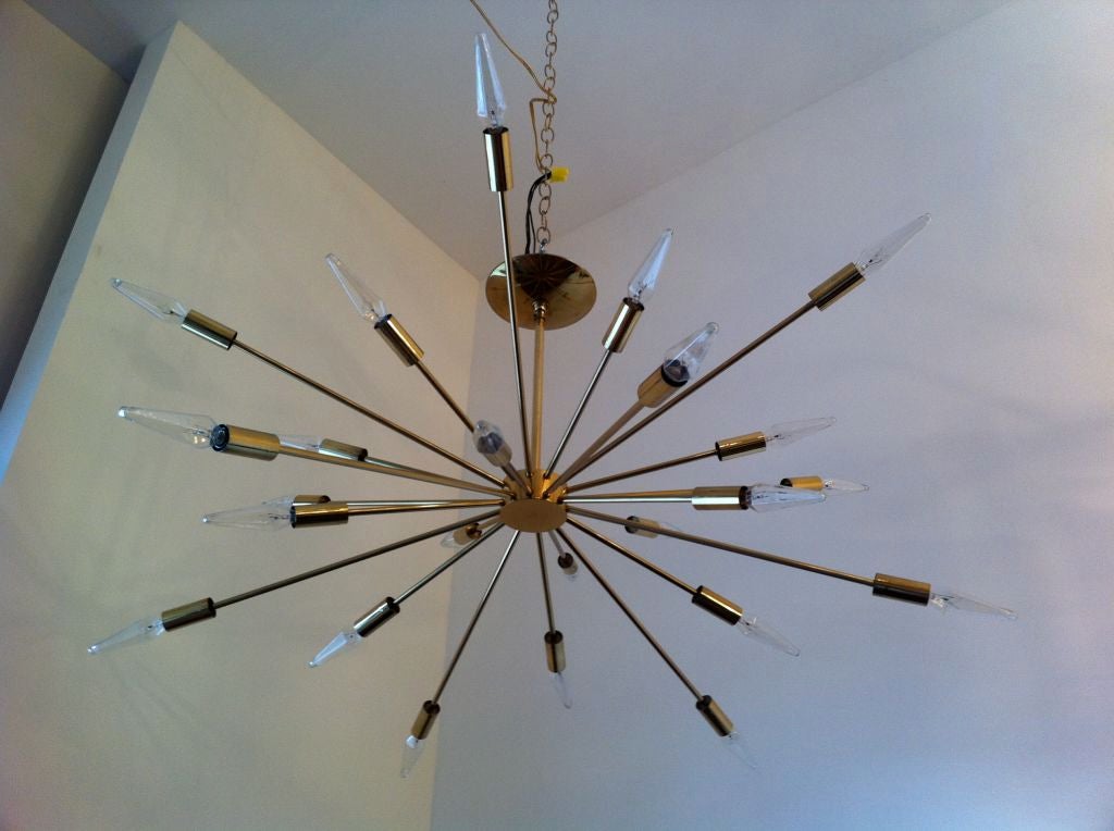 Mid-20th Century Sarfatti Astral Sputnik Chandelier