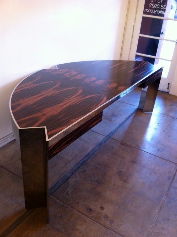 American Pace Collection Macassar Mezzaluna Desk