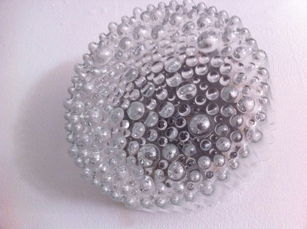 Pair of Austrian Glass Flush Ceiling/Wall Lights at 1stdibs