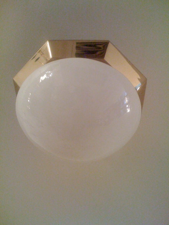 Jugendstil Austrian Flush Ceiling Light