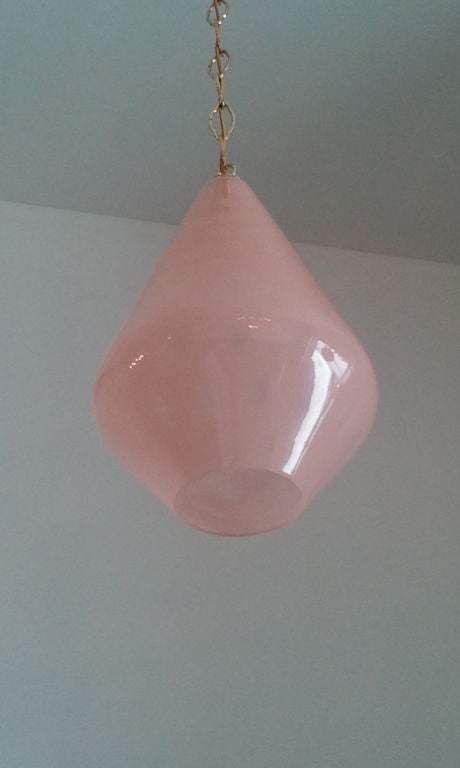Italian Pair of Seguso Glass Pendants