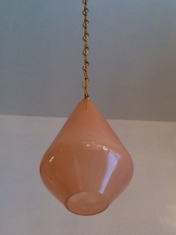 Pair of Seguso Glass Pendants 4