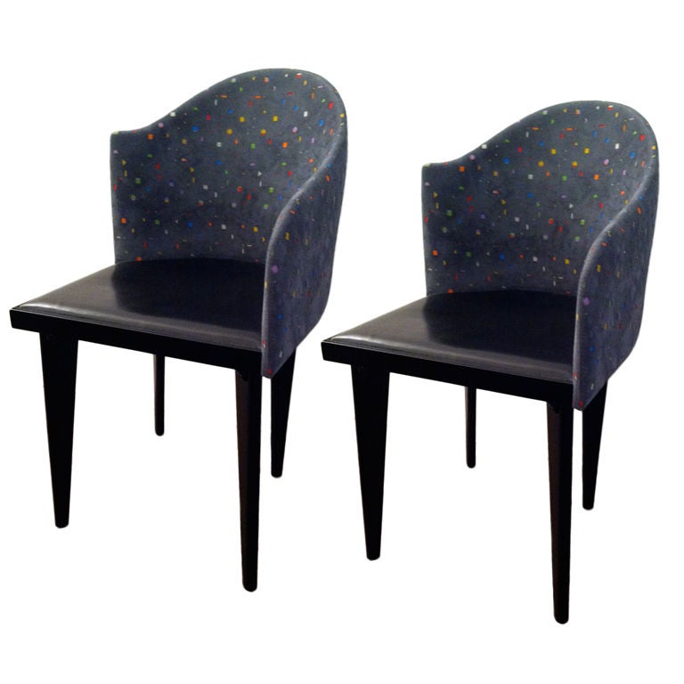 Pair of 80's Saporiti Chairs (4)