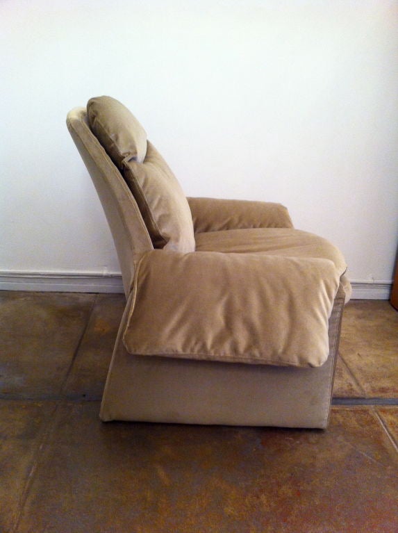 One Saporiti Lounge Chair with Ottoman In Excellent Condition In New York, NY