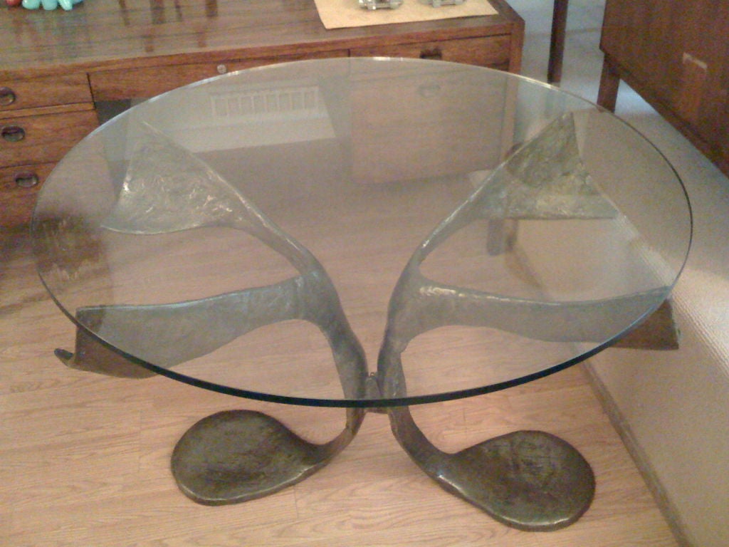 French Bronze Center/ Dining Table by Claude Victor Boeltz