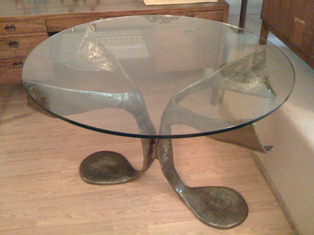 Bronze Center/ Dining Table by Claude Victor Boeltz 1