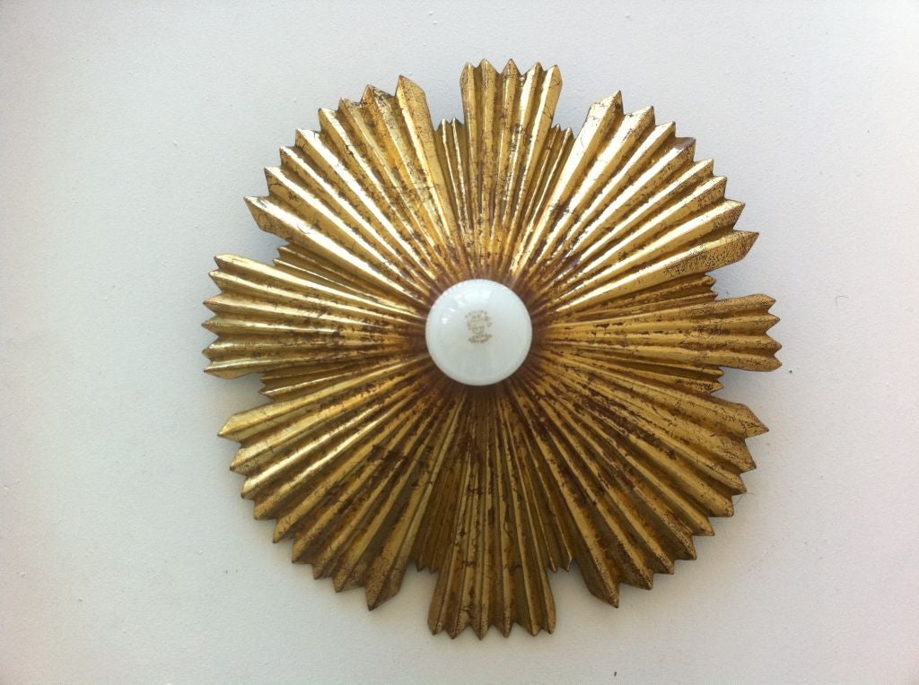 Gilded 20's Austrian Flush Light