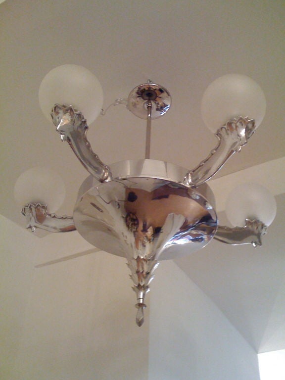 Austrian Secessionist Chandelier For Sale 1