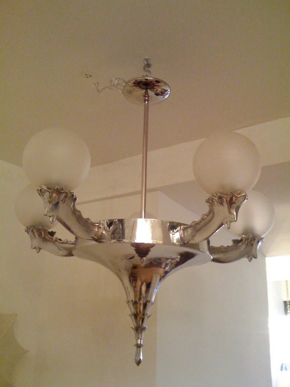 Austrian Secessionist Chandelier For Sale 2