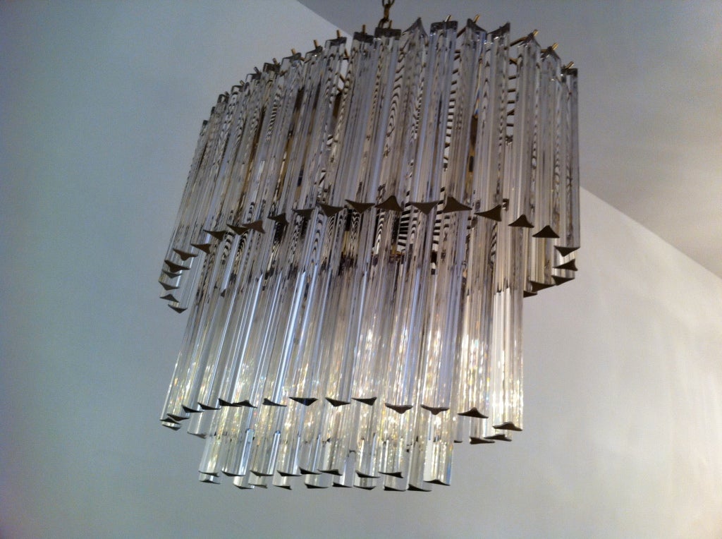large prism chandelier