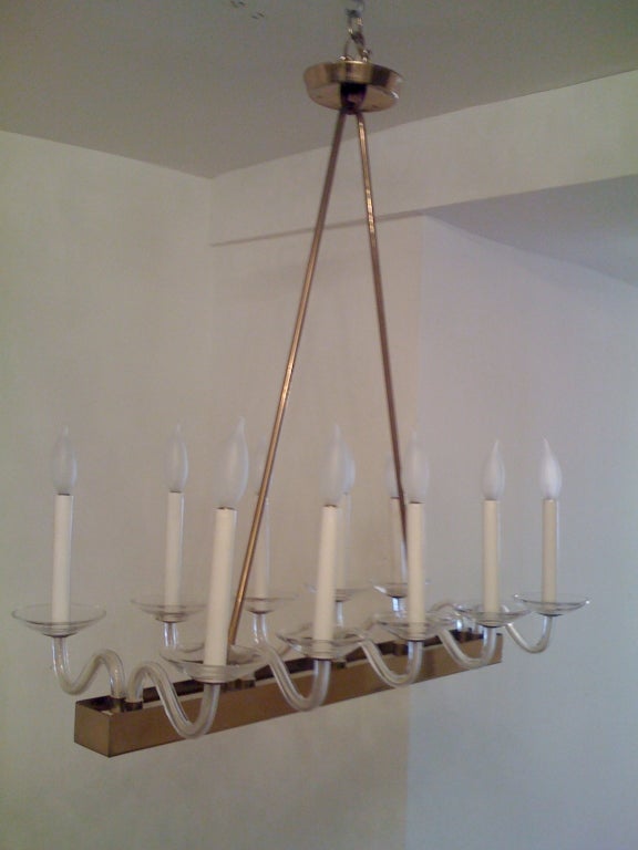 1960s Italian Modern Chandelier In Excellent Condition In New York, NY