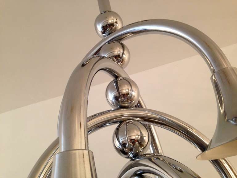 Mid-20th Century Large Reggiani 1960s Chandelier