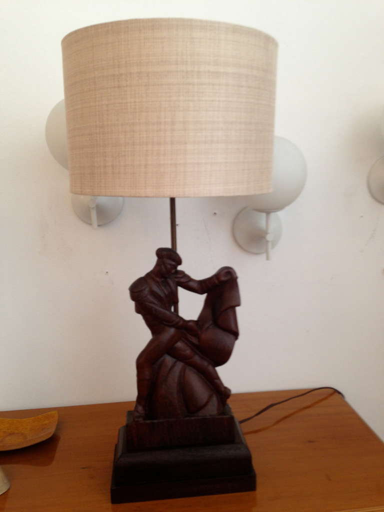 Mid-20th Century 1940s Heifetz Table Lamp For Sale