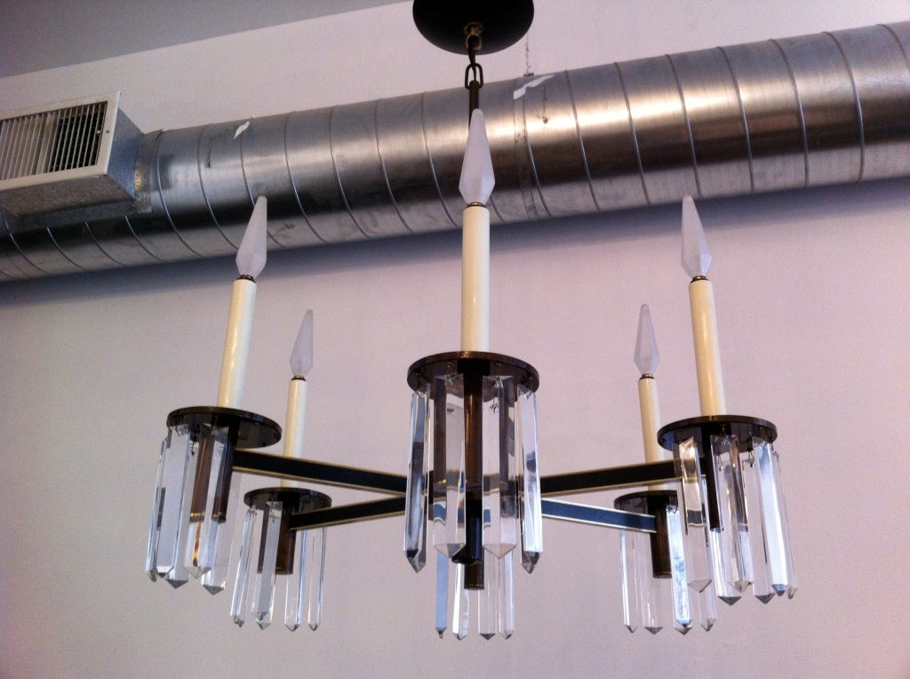 Italiano Lampadario Regency anni '50 in vendita