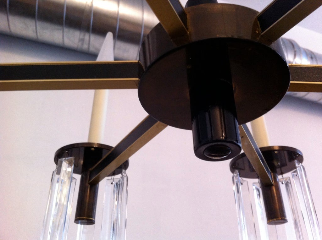 Ottone Lampadario Regency anni '50 in vendita