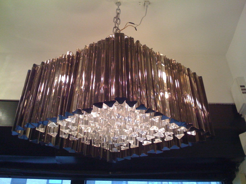 Venetian Prism Chandelier In Excellent Condition For Sale In New York, NY