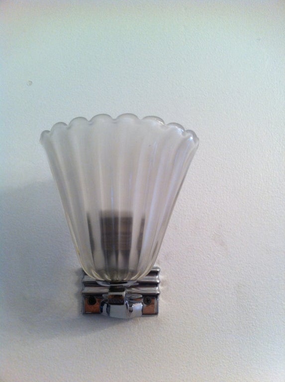 Set of Three Barovier 1940s Wall Lights In Excellent Condition In New York, NY