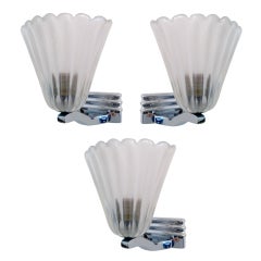 Set of Three Barovier 1940s Wall Lights 6