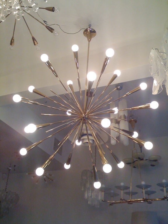 starburst chandeliers