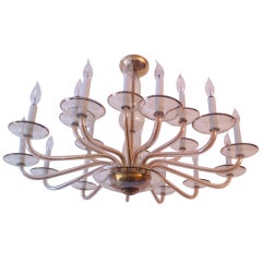 Czech Bohemian Glass Chandelier