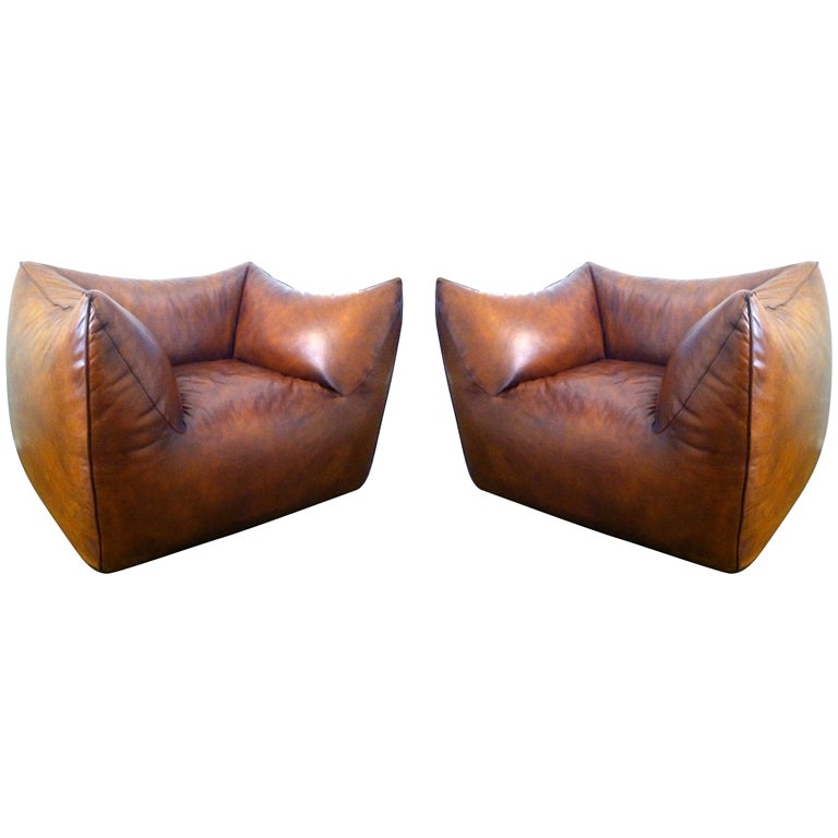 Pair of Mario Bellini "le Bambole" Club Chairs