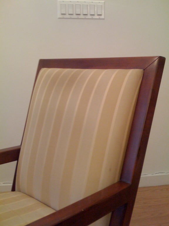 Wood Pair of Art Deco Chairs
