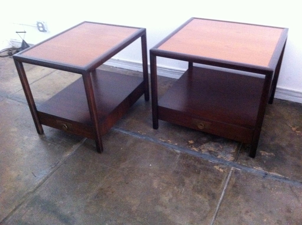 Set of 1950s Baker Side Tables 1