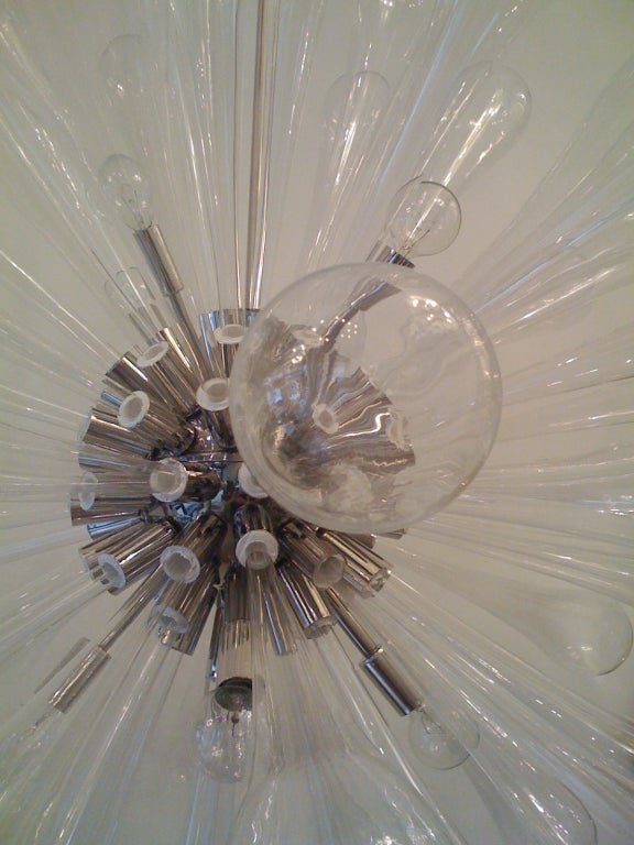 Large Murano Blown-Glass Chandelier For Sale 2