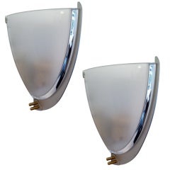 Pair of 90's Murano Glass Sconces.