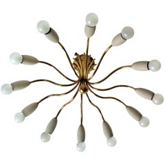 Vintage Arredoluce Flush Ceiling Light