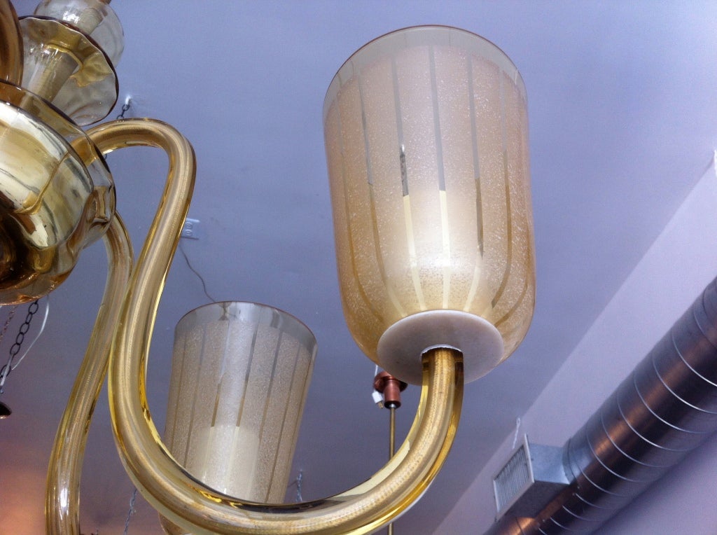 Austrian Deco Glass Chandelier For Sale 2