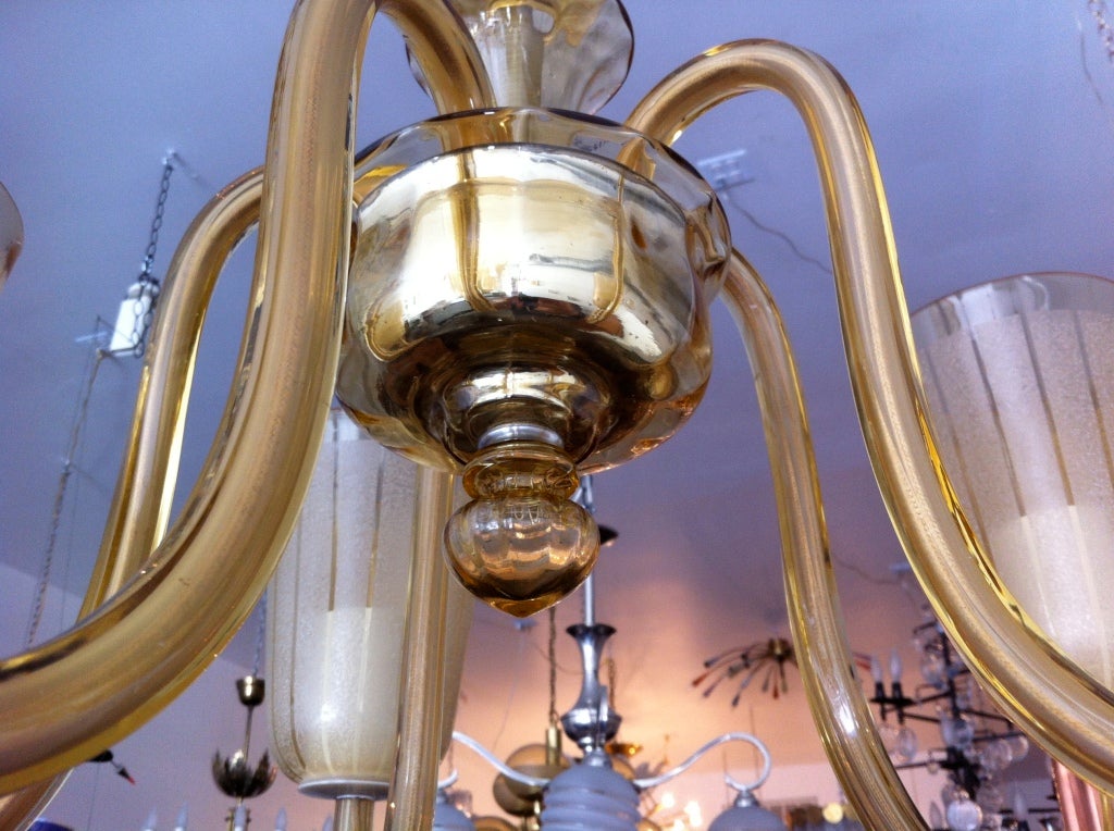 Lampadario austriaco in vetro Deco in vendita 2
