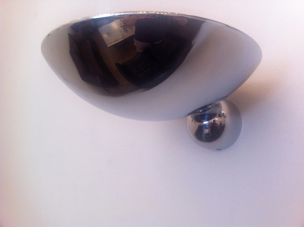 20th Century Pair of French Moderne 1980s Wall Lights