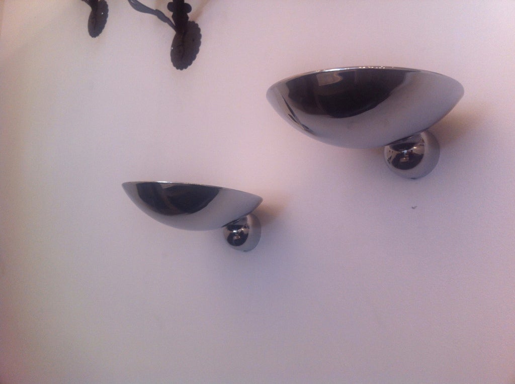 Pair of French Moderne 1980s Wall Lights 3